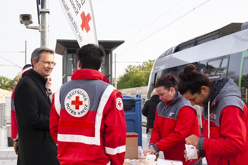 Aktion zum Weltrotkreuztag am 8. Mai 2019